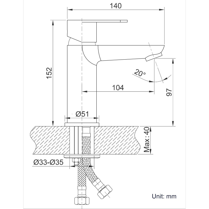 Product image: Hofer oasis μιξερ νιπτηρα, , medium-null