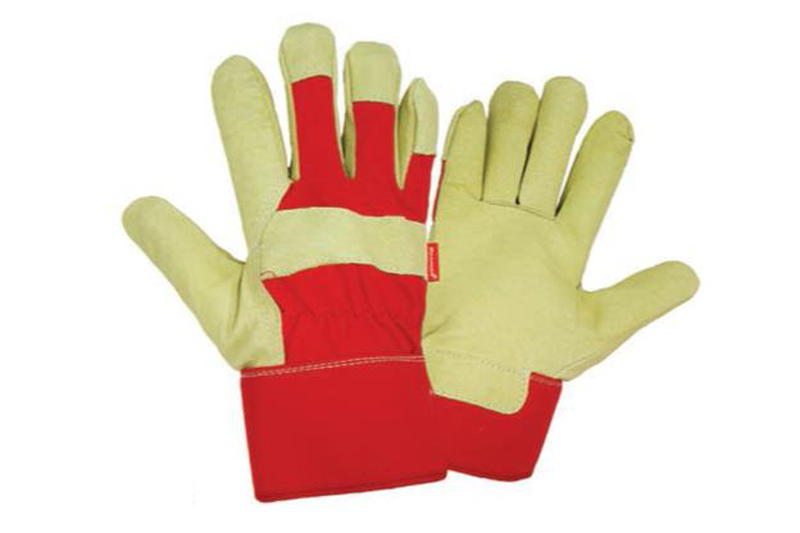 Pigskin & fabric gloves (a9830)-null