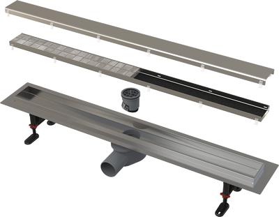 Stainless steel linear shower drain, , medium