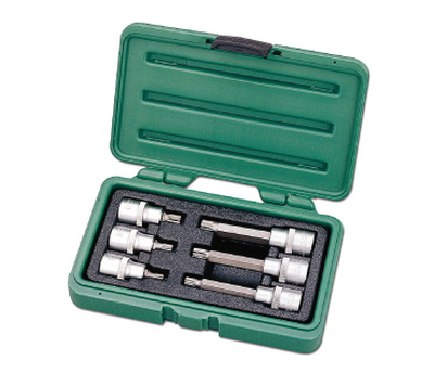 Honiton 6pcs set 1/2 spline bit socket, , medium