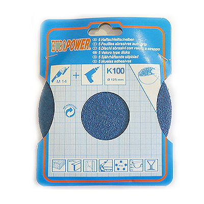 Sand paper k100 125mm eur5pcs, , medium