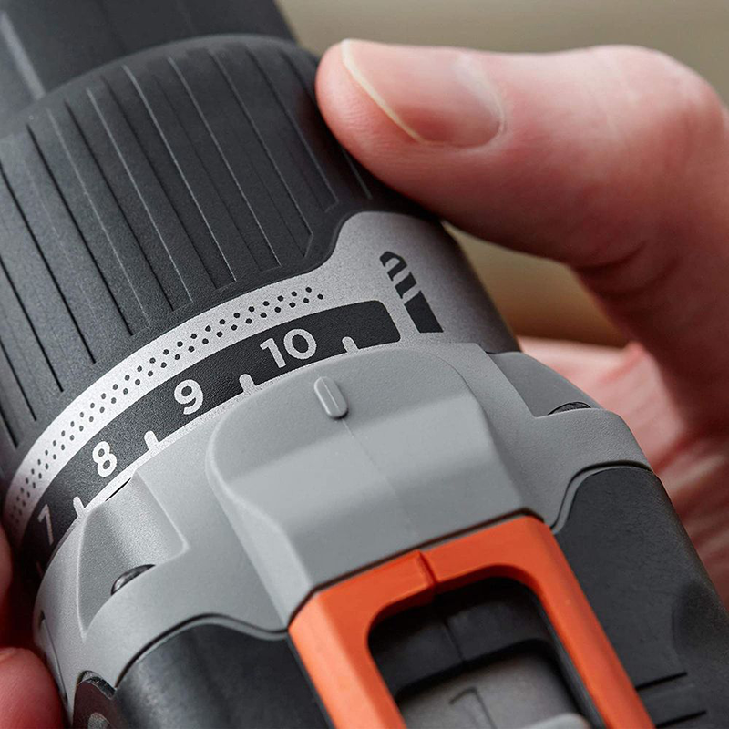 Black & decker σετ κρουστικό δραπανοκατσάβιδο μπαταρίας 18v με 2 μπαταρίες 1.5ah, φορτιστή & βαλιτσάκι μεταφοράς, , medium-null