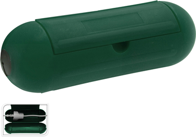Electricity safety box green