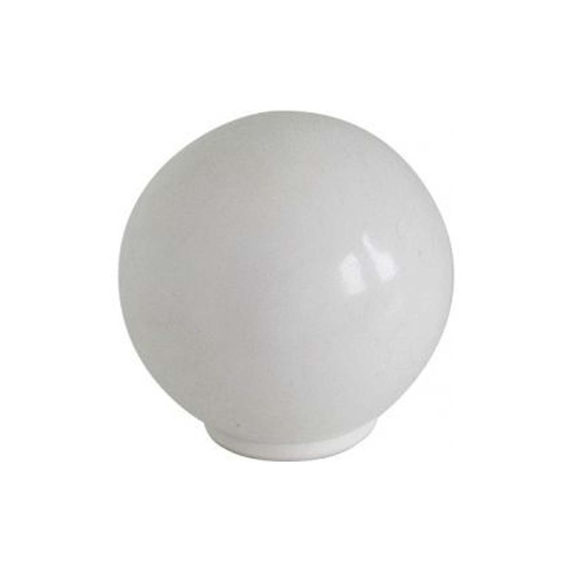 Furniture knob b beauty &oslash;33x33mm plastic white-null