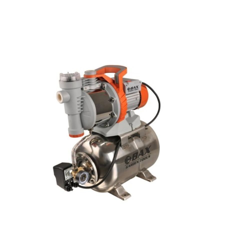 Bax 8d-1100 μονοβάθμιο μονοφασικό πιεστικό συγκρότημα νερού με δοχείο 20 λίτρων 1.5hp, , medium-null