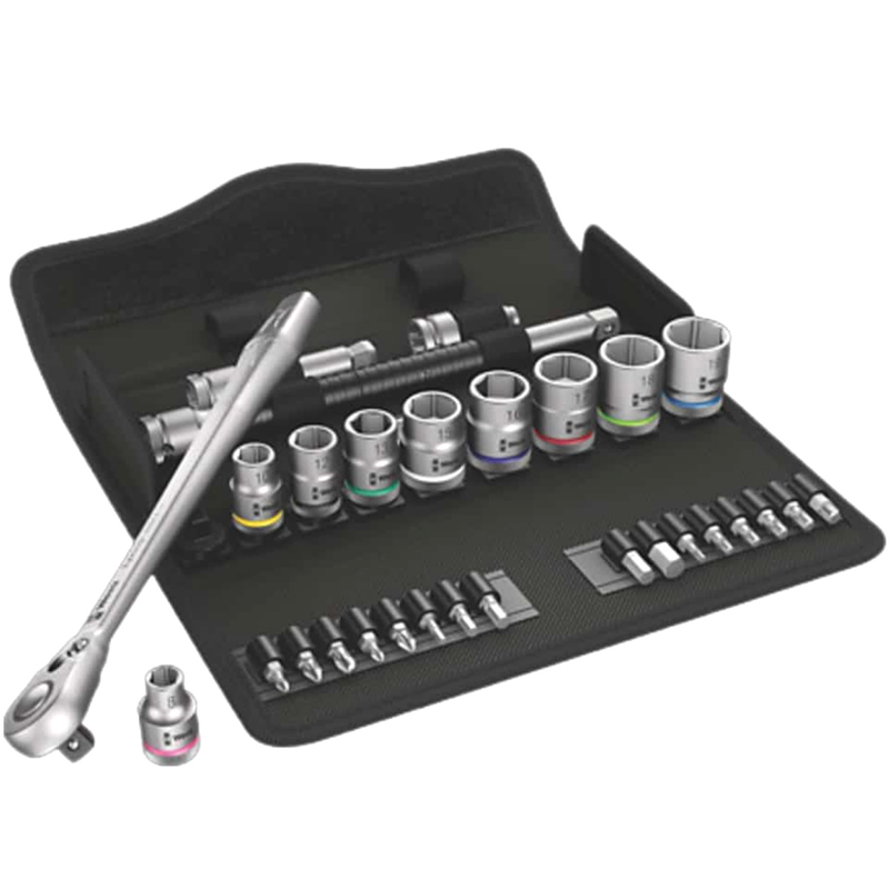 Wera tools 8100 metric socket and bits set 3/8 29 pieces, , medium-null