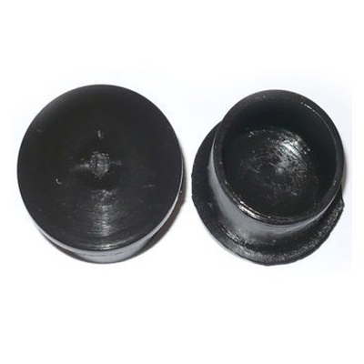 Black rubber caps (plug in) clips:19mm, , medium