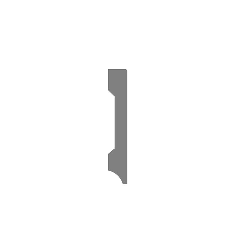 Polimer skirting 60mm recessed white, , medium image number null