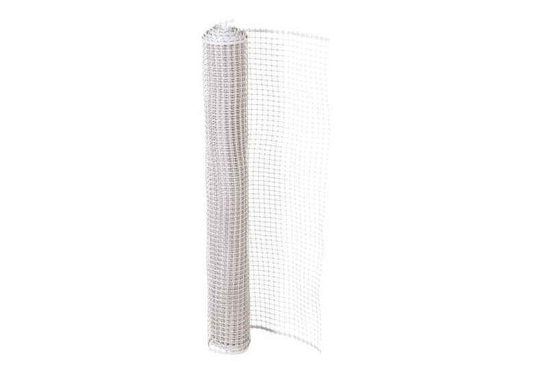 Square mesh white 1m 1cm (per meter)-null