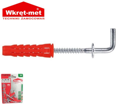 Wkret-met 6pcs universal rowblux & straight hook l 3.5x48mm