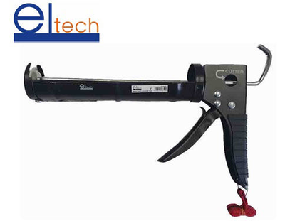 Eltech caulking gun 9 black heavy duty, , medium