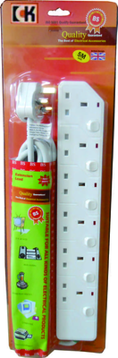 Ck plug ext. 6 way 5 mtr