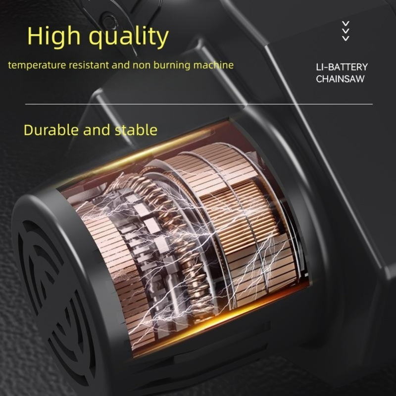 Product image: Μίνι hλεκτρονικό αλυσοπρίονο eπαναφορτιζόμενο με μπαταρία 88v 10cm και τσάντα μεταφοράς mdhl, , medium-null