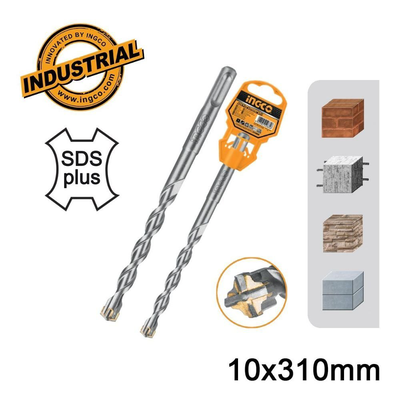 Ingco αρίδα sds plus 10x310mm τετρακέφαλη, , medium