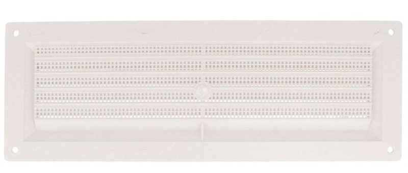Product image: Door ventilatiion grill with net 260x90mm white, , medium-null