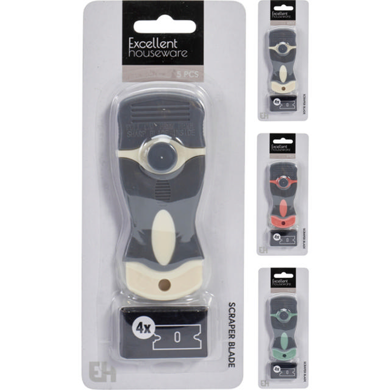Scraper set with 4 extra blades, , medium-null