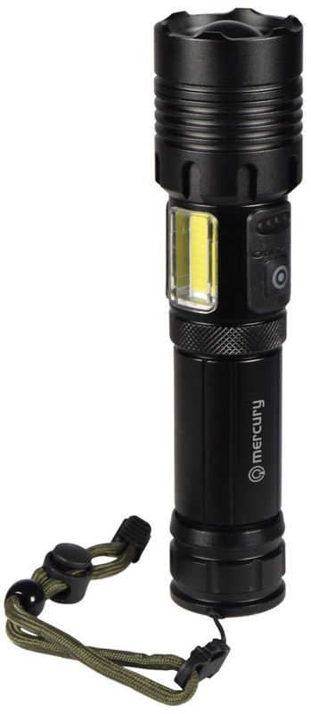 Product image: Mercury rechargeable led torch lamp sos & powerbank 410.306uk, , medium-null