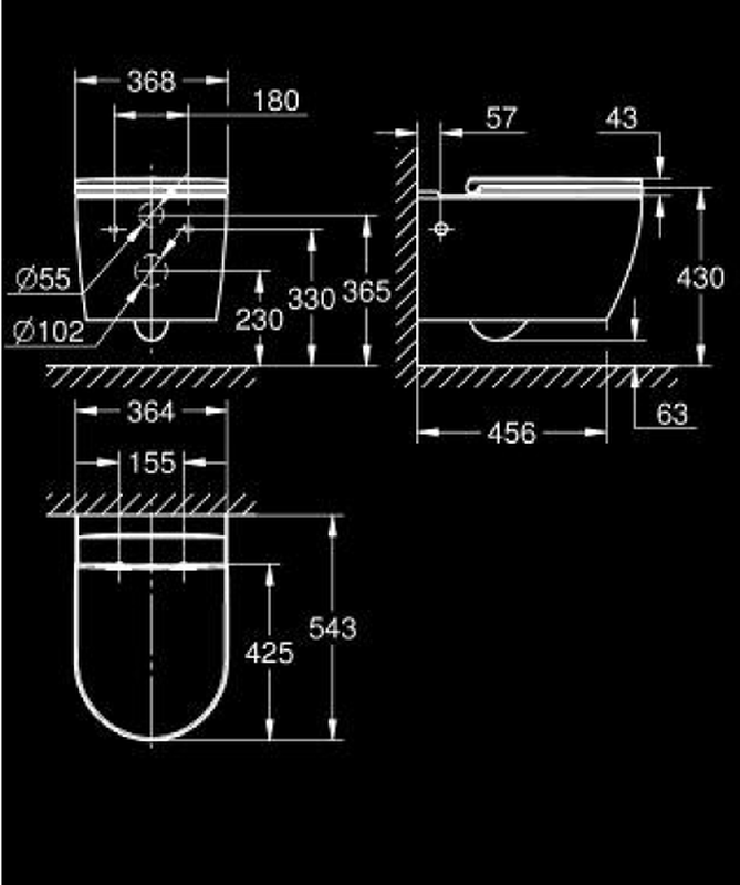 Product image: Grohe bau ceramic wall hung wc set, , medium-null