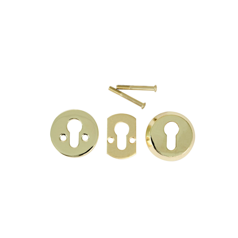 Lock holes 29 with 2 screws brass plated gold image number null