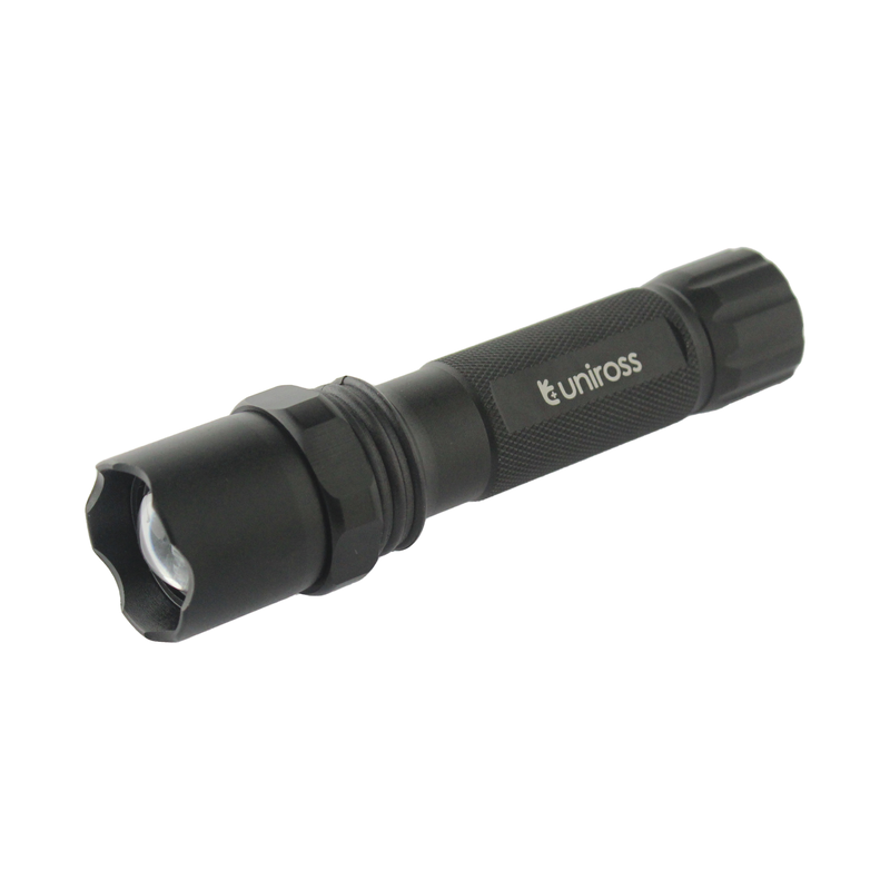 Uniross ulfl014 USB rechargeable pocket flashlight ip54 300 lumens & powerbank function, , medium-null