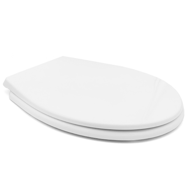 Toilet seat with soft closure white, , medium-null