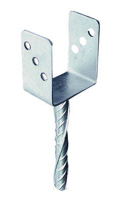 Cerland fencebase y shape 7cm x 7cm x 30cm silver, , medium
