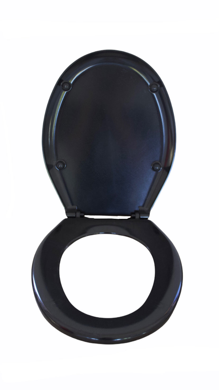 Io bagno toilet seat black duroplast, , medium-null