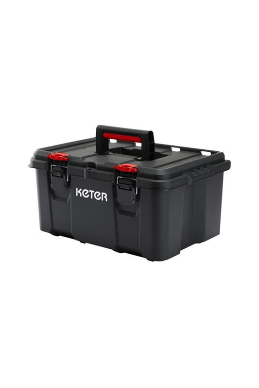 Keter 17210365 pack  stack hart modular system 3-tier wheeled tool case, , medium-null