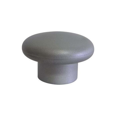 Furniture knob beauty ø33x25mm plastic gray, Grey, medium
