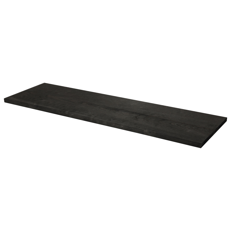 Duraline wall shelf pine black 20mm 80x23.5cm, , medium image number null