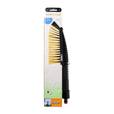 Flexible wash brush wippy car claber