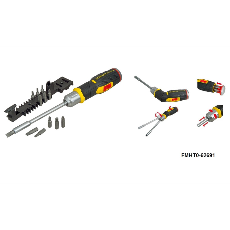Stanley pistanleyol grip rachet 12 bits, , medium image number null