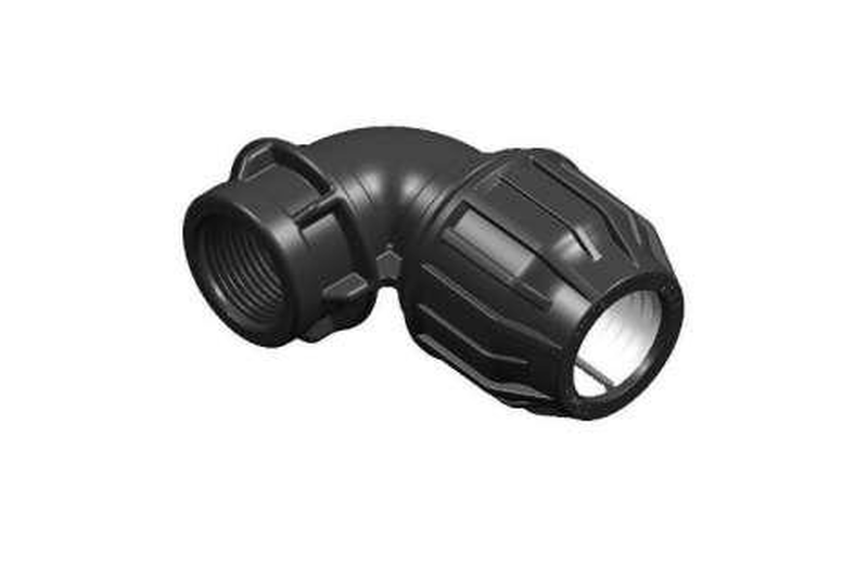 Female threaded elbow for irrigation hose (a9011)-null