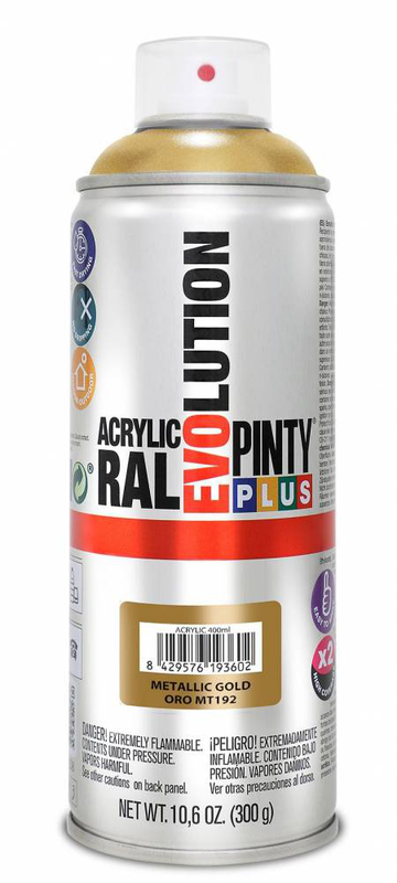 Product image: Ακρυλικο χρωμα σπρει metallic gold mt192 400ml pinty plus, , medium-null