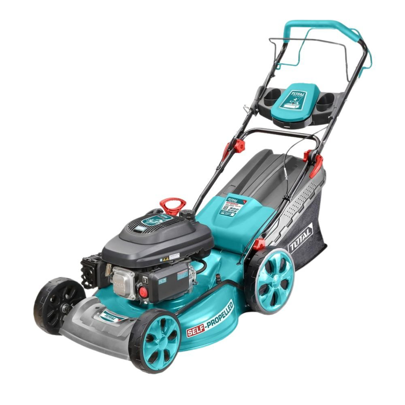 Product image: Total βενζινοκίνητη αυτοκινούμενη μηχανή γκαζόν 196cc 6hp με σύστημα κοπής 4 σε 1, , medium-null
