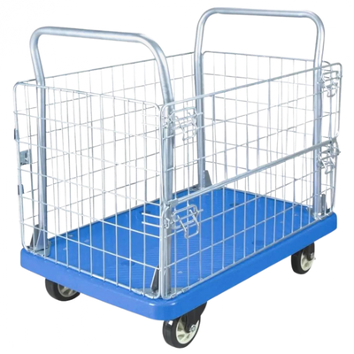 Platform trolley with enclosed fence 300kg, , medium