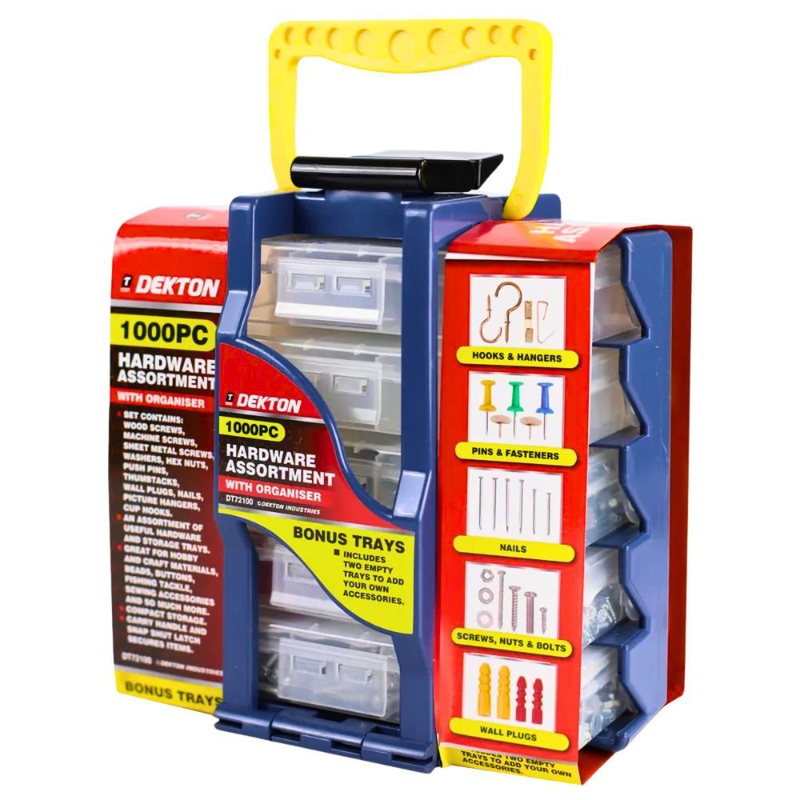 Product image: Dekton ολοκληρωμένο κιτ εργαλείων 1000 τεμαχίων για επαγγελματίες και ερασιτέχνες, , medium-null
