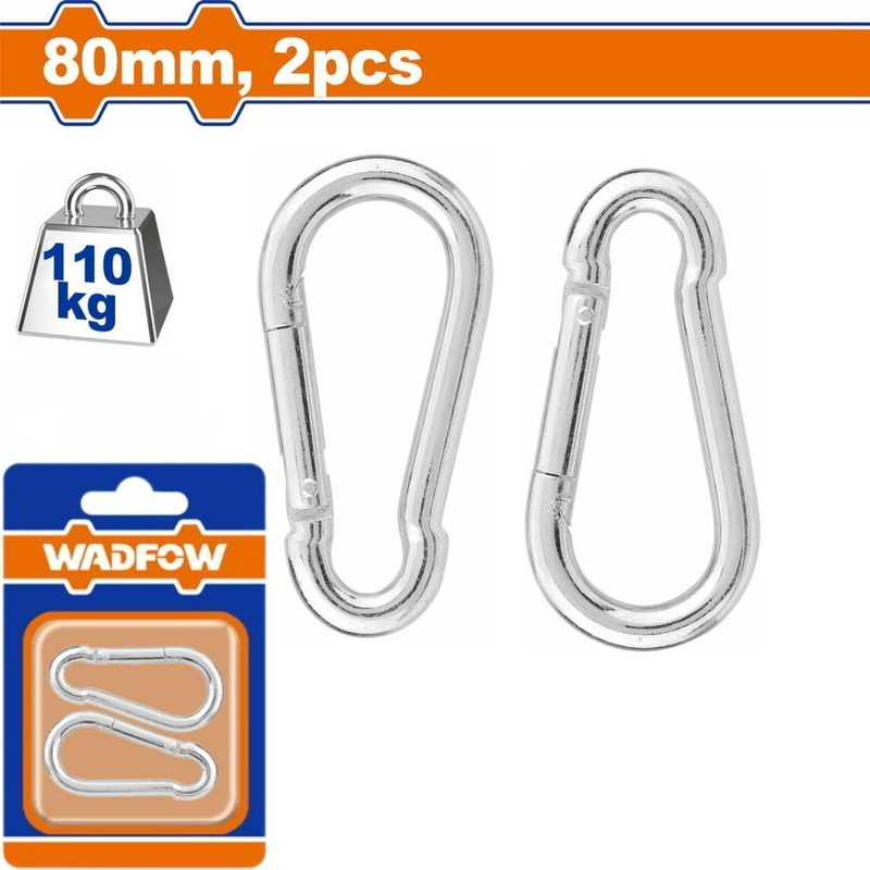 Wadfow carabiner 80mm 2pcs (wql2k04), , medium-null