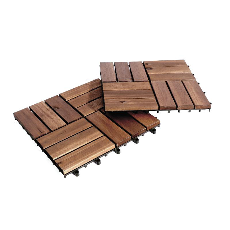 Deck tile acacia 12s 30x30cm 9pcs, , medium-null