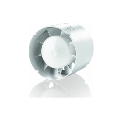 Interior tube fan φ100mm plastic white