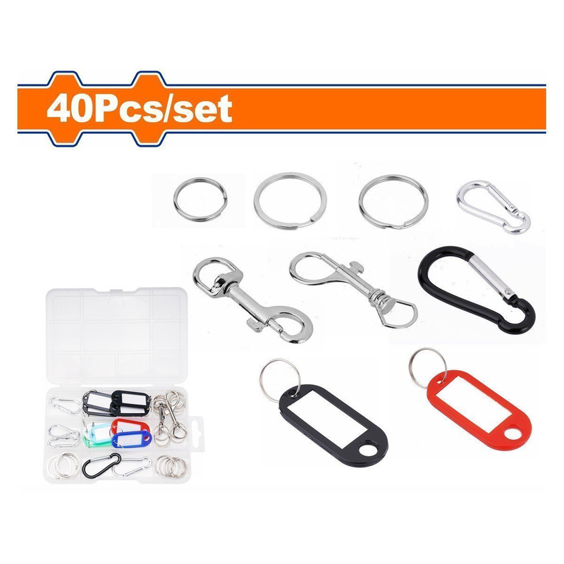 Wadfow 40 pcs key ring accessories, , medium-null