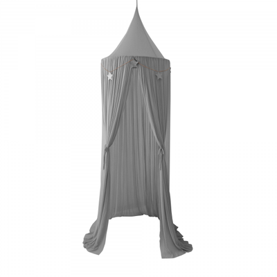 Spinkie sheer canopy in smoke + 1 star garland, , medium
