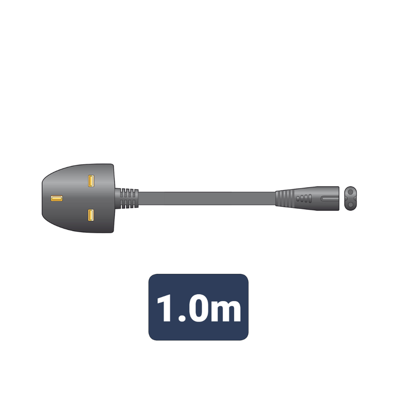 Product image: Mercury mains power leads uk plug - figure 8 3a 1m, , medium-null