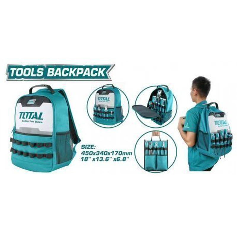 Product image: Total τσάντα εργαλείων πλάτης 34x17x45cm thbp0201, , medium-null