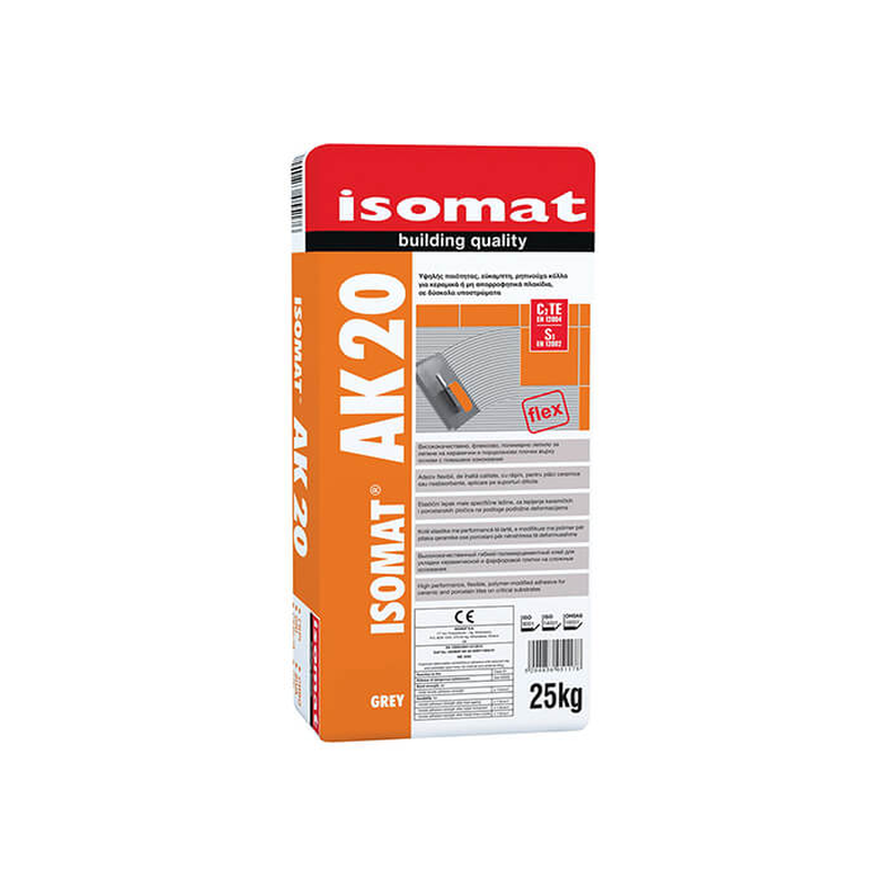 Isomat ak-20 tile adhesive grey 25kg image number null