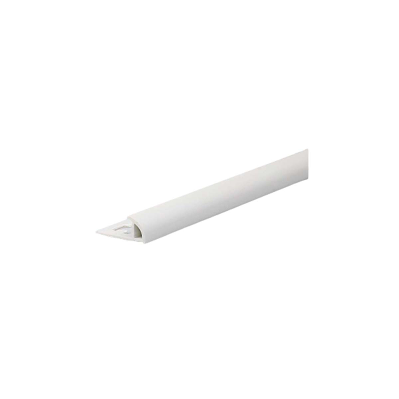 Profile for bathroom wall tiles 1/4 round. Pvc 2500x27x10mm image number null