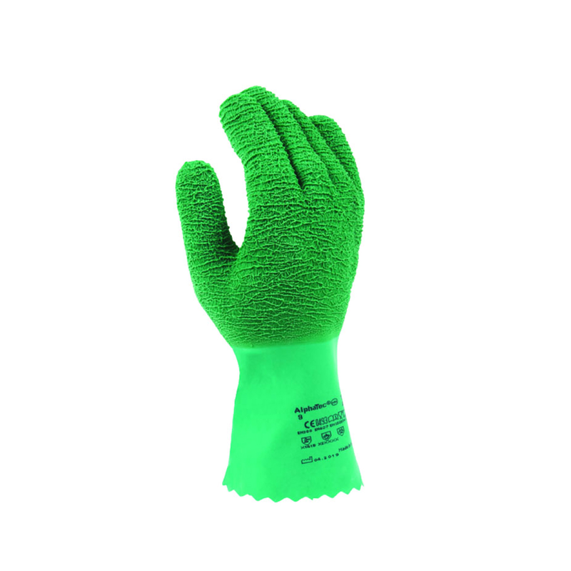 Garden gloves for roses green with plastic base t10 image number null