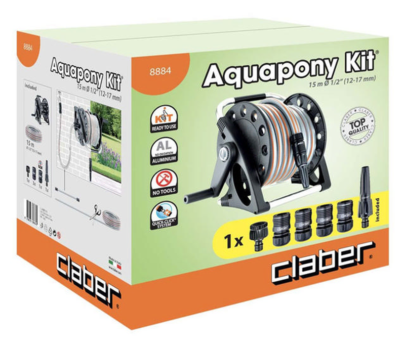 Claber 8884 aqua pony kit & hose 15m-null