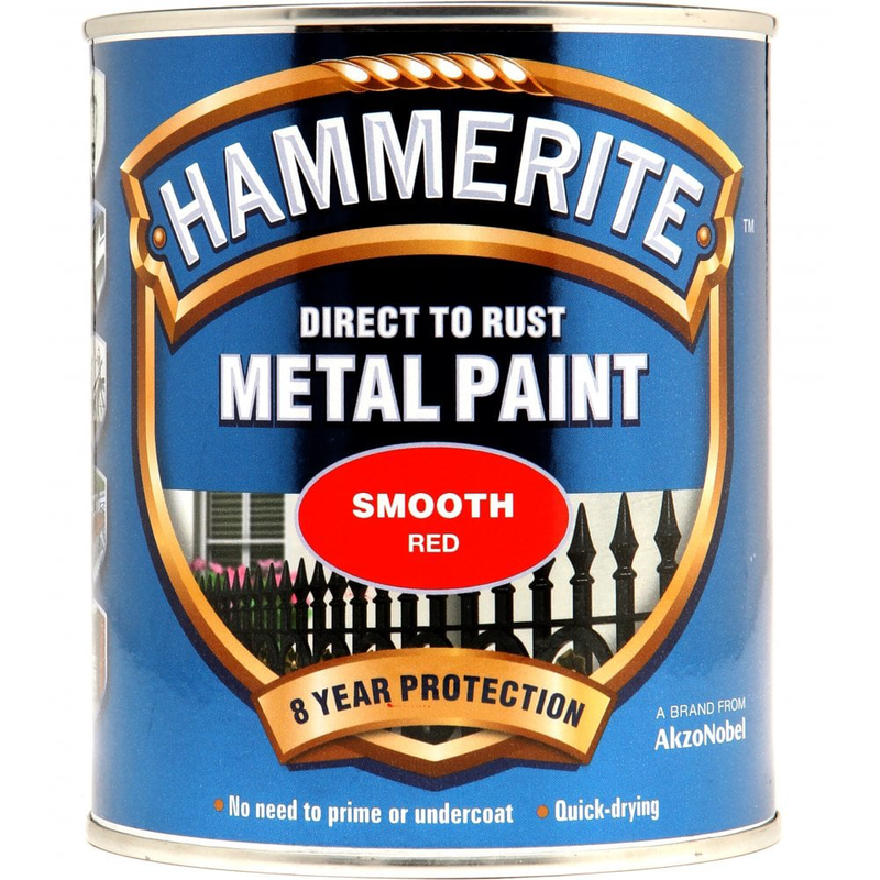 Hammerite smooth red 750ml, , medium-null