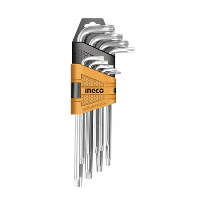 Ingco &sigma;&epsilon;&tau; &kappa;&lambda;&epsilon;&iota;&delta;&iota;ά torx extra long t10&ndash;t50, 9 &tau;&epsilon;&mu;&alpha;&chi;ί&omega;&nu;, , medium